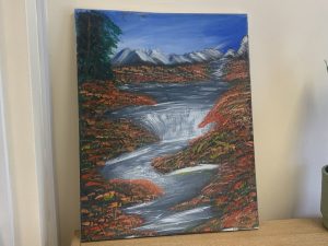 A painting from Alun who accesses the Ty Harrington service